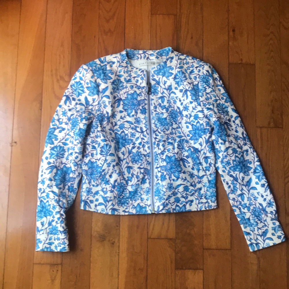 Alive + Olivia Floral Leather Jacket